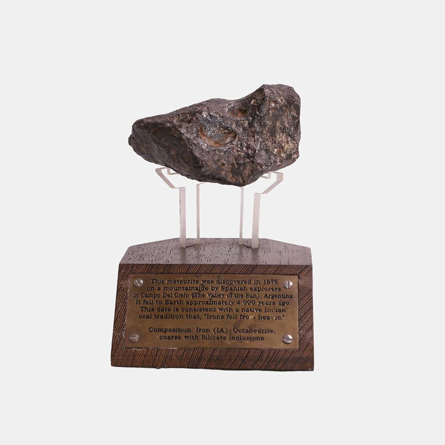 Lot 443 - A meteorite from the Campo Del Cielo (The Valley of the Sun)