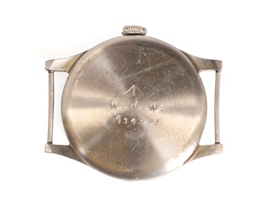 Lot An IWC WWII stainless steel British military-issued ‘Dirty Dozen’ mechanical watch head
