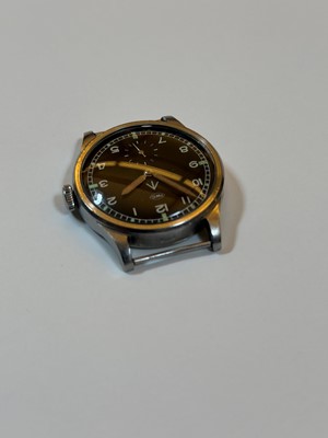Lot 2 - An IWC WWII stainless steel British military-issued ‘Dirty Dozen’ mechanical watch head