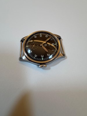 Lot 2 - An IWC WWII stainless steel British military-issued ‘Dirty Dozen’ mechanical watch head