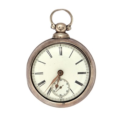 Lot 324 - A silver pair cased open faced pocket watch