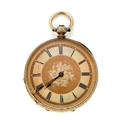 Lot 332 - A Victorian fob watch