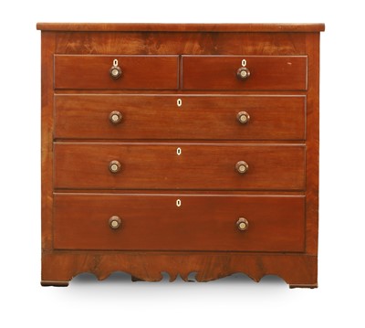 Lot 524 - A Victorian mahogany chest