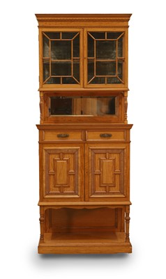Lot 522 - A late Victorian satinwood cabinet