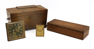 Lot 281 - A Regency rosewood tea caddy