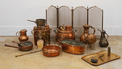 Lot 283 - A quantity of copper items