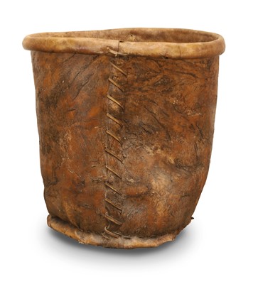 Lot 284 - A large vellum bucket