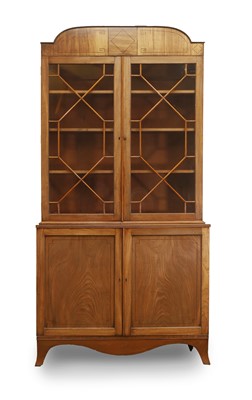 Lot 501 - A late George III mahogany bookcase