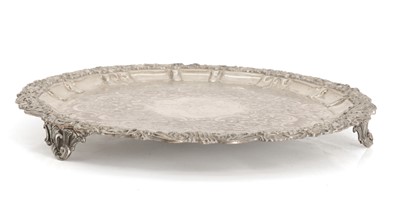 Lot 7 - A Sheffield silver plated salver