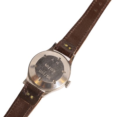 Lot 13 - An Omega stainless steel Air Ministry issue RAF pilot's mechanical wristwatch