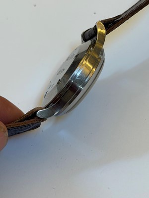Lot 13 - An Omega stainless steel Air Ministry issue RAF pilot's mechanical wristwatch