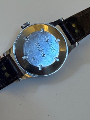 Lot 13 - An Omega stainless steel Air Ministry issue RAF pilot's mechanical wristwatch