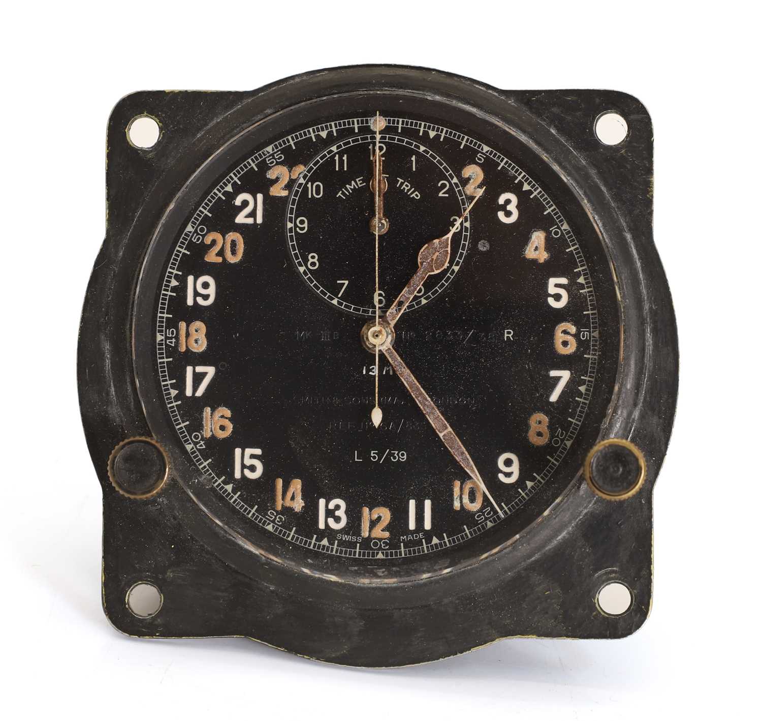 Lot 15 - A WWII MKIIIB RAF navigators cockpit clock