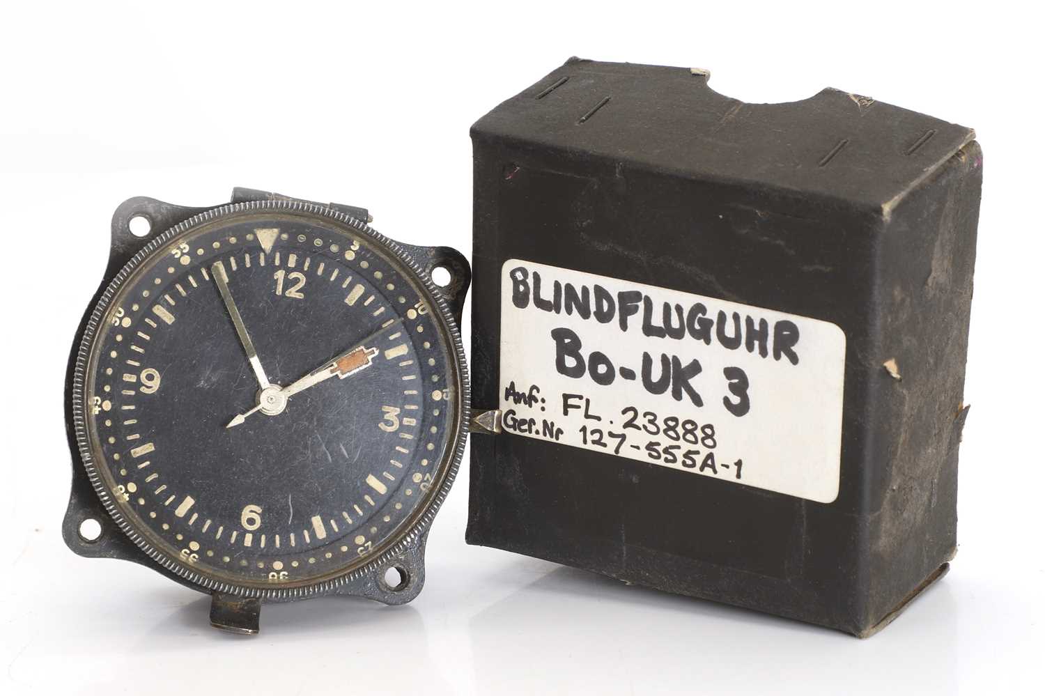 Lot 16 - A German Blindfluguhr (Blind Flight) BO-UK3 cockpit clock