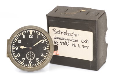 Lot 18 - A German Station Uhr or Betriebsuhr clock