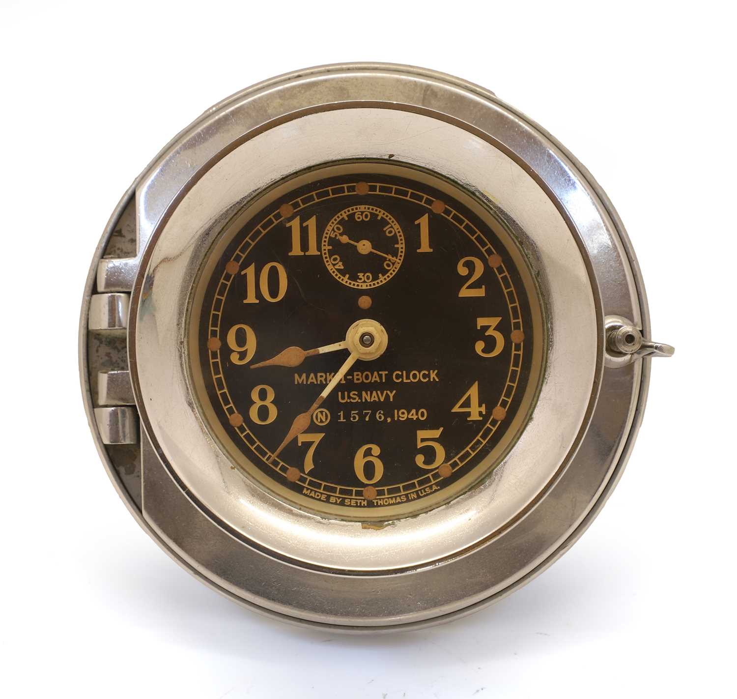 Lot 35 - A WWII US Navy Mark I boat clock