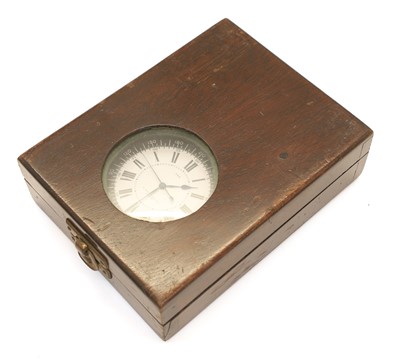 Lot 52 - A Royal Navy Fleet Air Arm chrome open face deck pocket watch