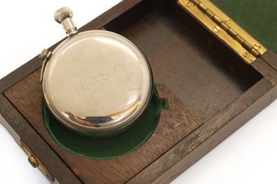 Lot 52 - A Royal Navy Fleet Air Arm chrome open face deck pocket watch