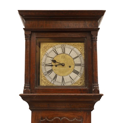 Lot 201 - A long cased clock