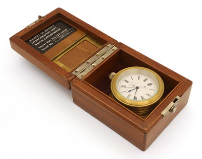 Lot A WWII British Royal Navy chronometer deck watch