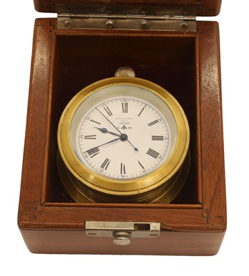 Lot 56 - A WWII British Royal Navy chronometer deck watch