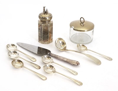 Lot 38A - A collection of silver