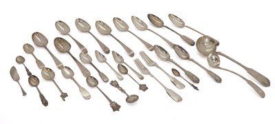 Lot 50 - A large collection of silver flatware