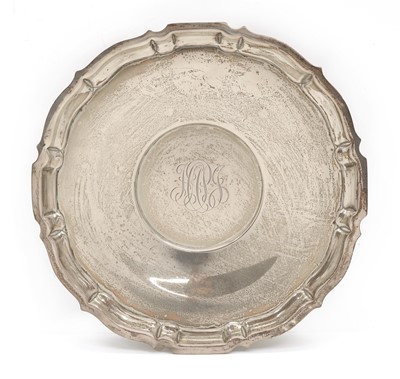 Lot 49 - A silver salver