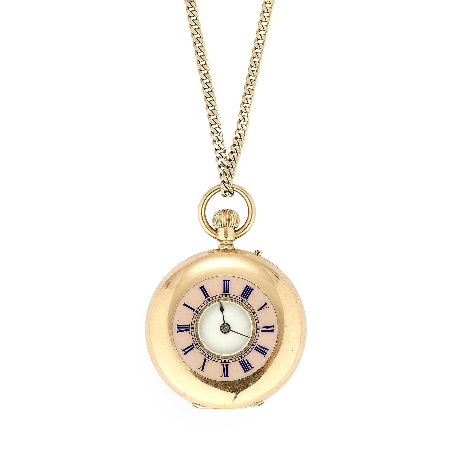 Lot 330 - An half hunter pocket watch
