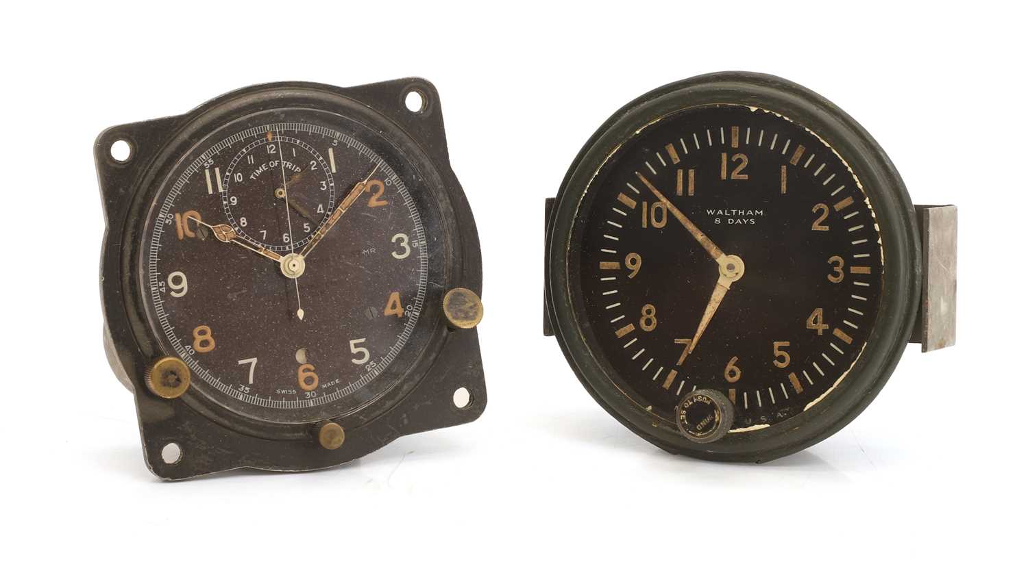 Lot 80 - Two WWII clocks