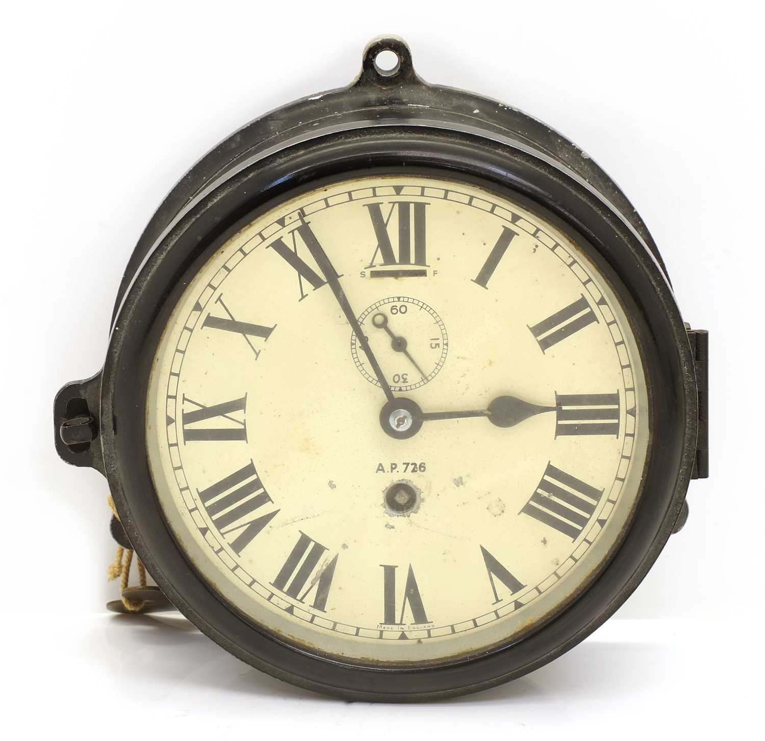 Lot 84 - A Royal Navy ships clock