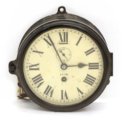 Lot 84 - A Royal Navy ships clock