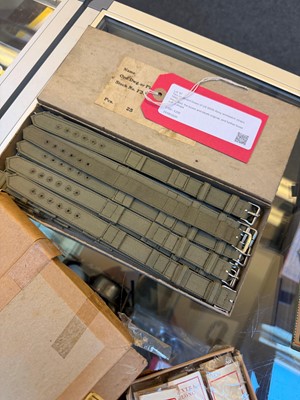 Lot 87 - Two cardboard boxes of US WWII Army wristwatch straps