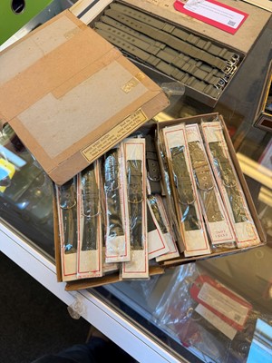 Lot 87 - Two cardboard boxes of US WWII Army wristwatch straps