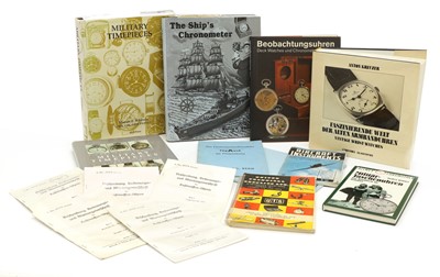 Lot 89 - A collection of clock reference books