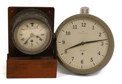 Lot 90 - A Smiths 8-Day electric ships clock