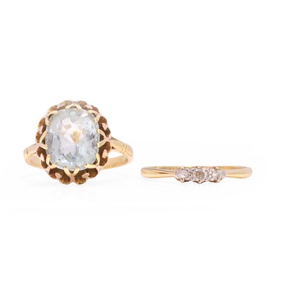 Lot 190 - Two gemstone set rings