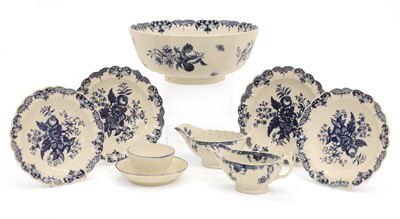 Lot 104 - A collection of Caughley porcelain items