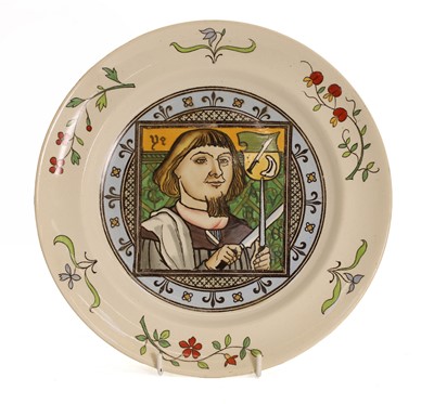 Lot 112 - A Minton 'Medievalist' plate