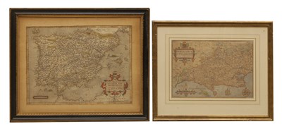 Lot 328 - Two maps, 'Dorcestriae' and 'Hispaniae'