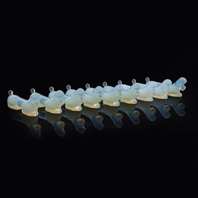 Lot 192 - A group of nine Sabino glass knife rests