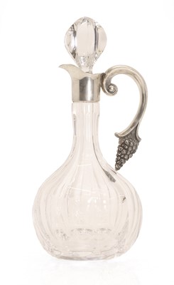 Lot 44 - An Elizabeth II silver mounted claret jug