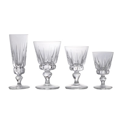 Lot 296 - A St Louis 'Guernsey' pattern stemware service