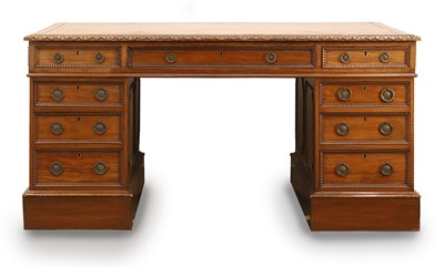 Lot 537 - A Victorian mahogany partners desk