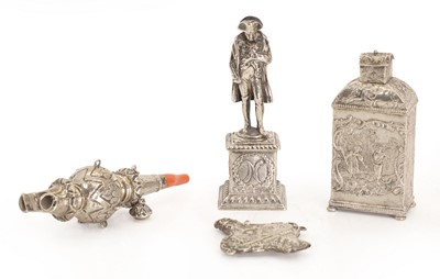 Lot 48 - A silver baby rattle
