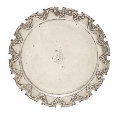 Lot 16 - An Anglo-Indian silver tray