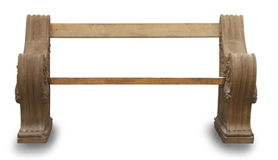 Lot 551 - A rare Doulton stoneware bench