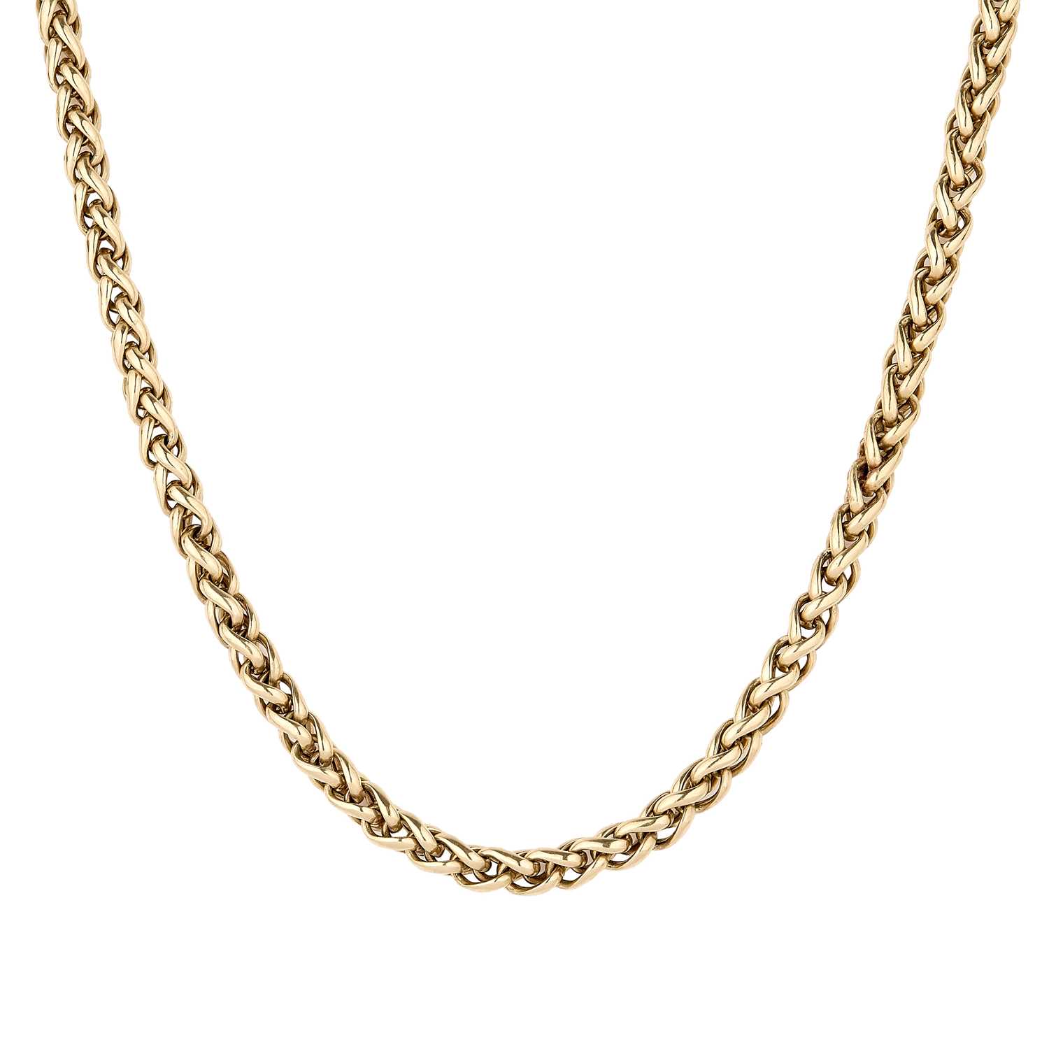 Lot 143 - An 18ct gold palma link chain