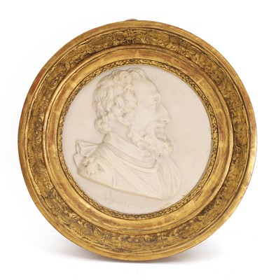 Lot 303 - A French Empire roundel portrait of King Henry IV of France