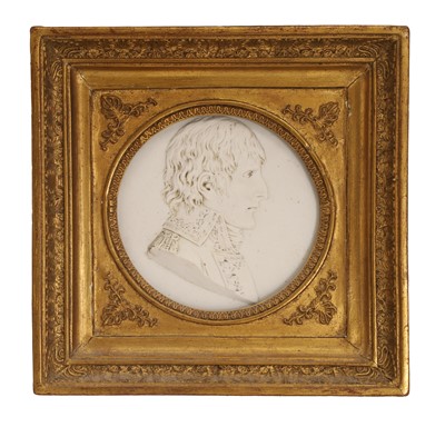 Lot 304 - A French Empire roundel portrait of Napoleon Bonaparte